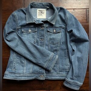 L.L. Bean Beanflex Blue Jean Jacket